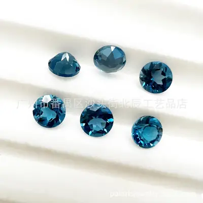 London Blue Crystal Round 2.0-10.0mm Topaz Gemstone