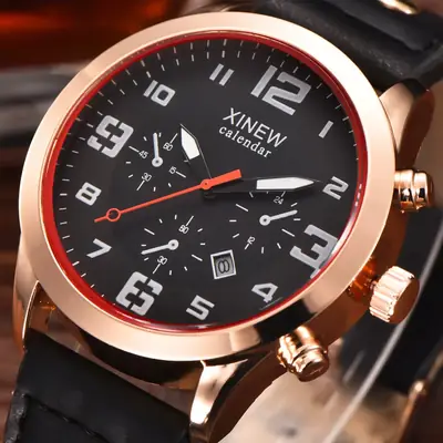 Men's Quartz Watches with Stylish Belts