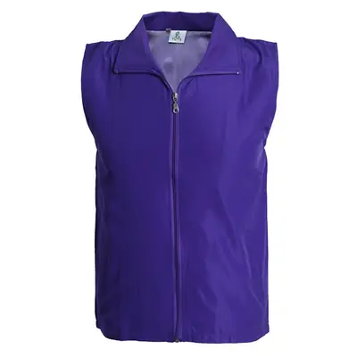 Purple Full Zip Vest for Men