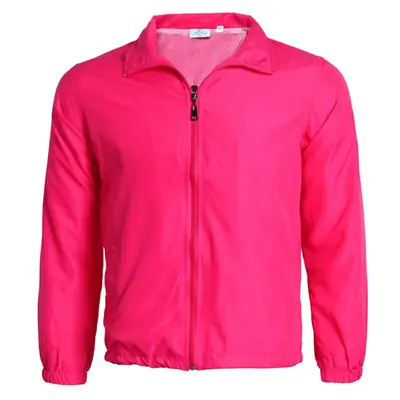 Red Full-Zip Windbreaker Jacket for Men