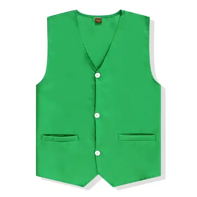 Men's White Single Breasted Vest for Men