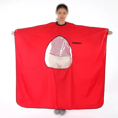 Transparent Hairdressing Cloth Red Non-Stick Mobile Phone Safe