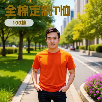 Gildan Cotton Round Neck T-Shirt 100 Cotton Orange