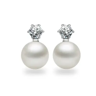 Elegant Women's Six-Claw Pearl Earrings