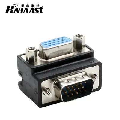 Right Angle 90 Degree VGA Adapter 15 for 15 Holes