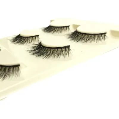 3D False Eyelashes for Women Multi-Level Natural Cross Design