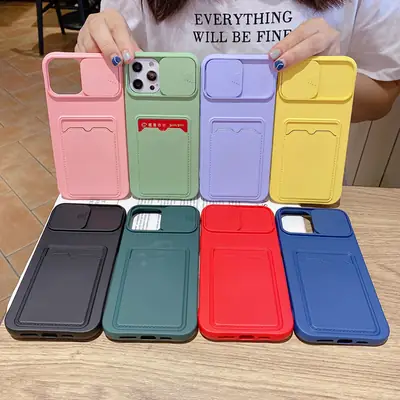 Blue Push-Pull Slide iPhone Case 14mm Matte Finish