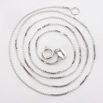 S925 Gold Plated Box Chain 16" 18"
