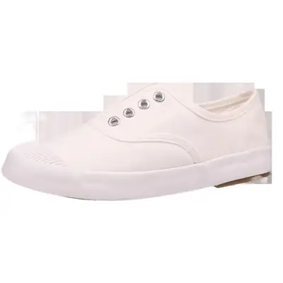 Women White Slip-On Casual Flats Summer Korean Style