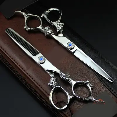 Dragon Sapphire Hair Scissors 6.0 Inch Barber Set
