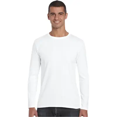 Men's Black Long Sleeve Gildan T-Shirt