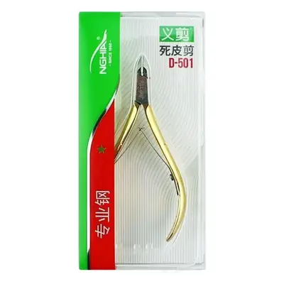 Golden Nail Art Scissors with 16 Knife Edge Design