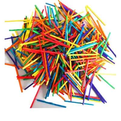 Colorful Wooden Matchsticks for Kids DIY House Models