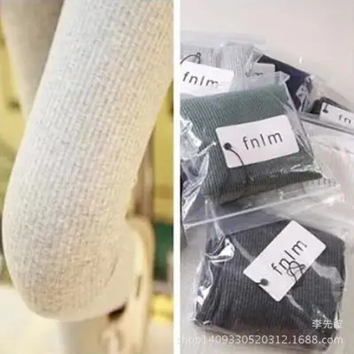 Women Cotton Vertical Strip Leggings High Elastic Skinny Cropped
