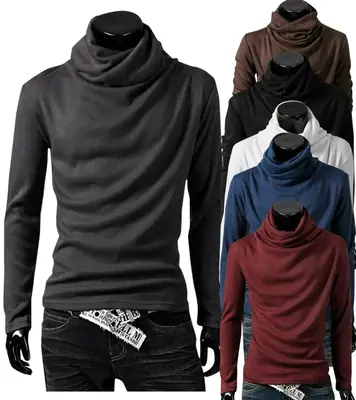 Men's Stackable Collar T-Shirt Long Sleeve 2020