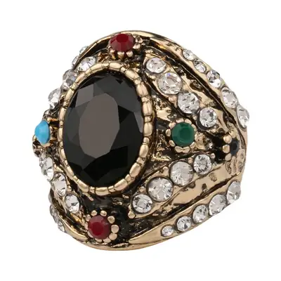 Turkish Crystal Ring Large Size Women Jewelry 2016 New