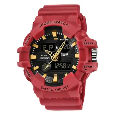 Sanda Sport Watch Blue Water Resistant Electronic Male
