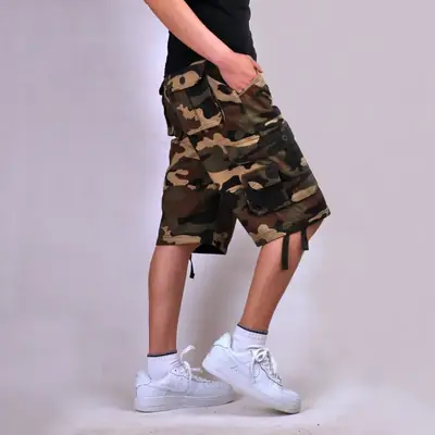 Camouflage Mid-Pants Large Men Three-Quarter Pants