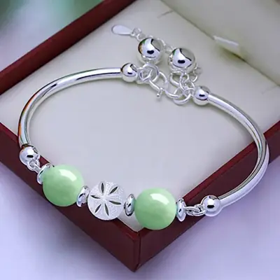 Jade Transfer Beads Bracelet for Women