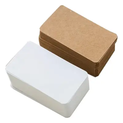 English Word Message Card Blank Handwritten Learning
