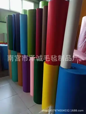 12 Colors 1mm Felt Wall Stickers Non Woven Adhesive