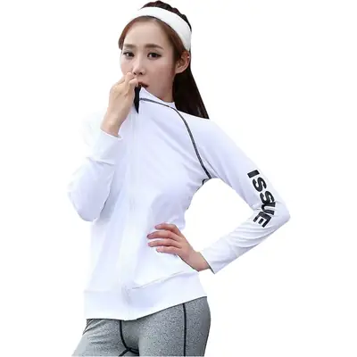 Women's 2025 Slim Running Sports Jacket Black Green