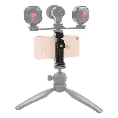 One-Line Type Mobile Phone Clip E-Shaped Clip Rotating All-Metal Horizontal and Vertical Shooting Live Broadcast Tripod Fixed Clip Green Screen Live Broadcast Digital Computer