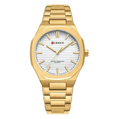 Curren Gold Steel Band Men's Quartz Watch
