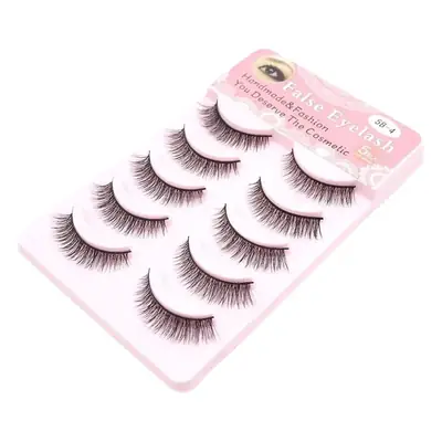 5B-4 Japanese False Eyelashes Natural Cross Short Sharpening