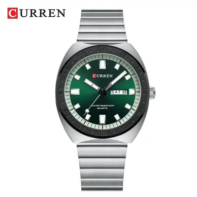 CURREN Men's Waterproof Quartz Watch with Blue Dial