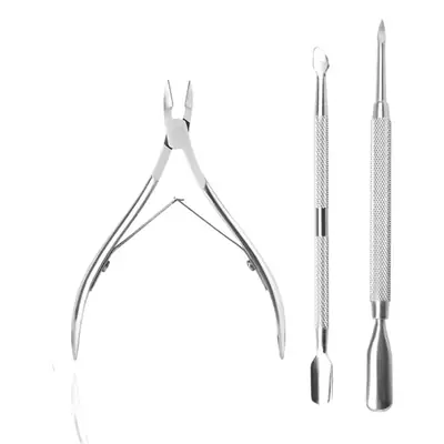 3-Piece Stainless Steel Nail Care Set for Men