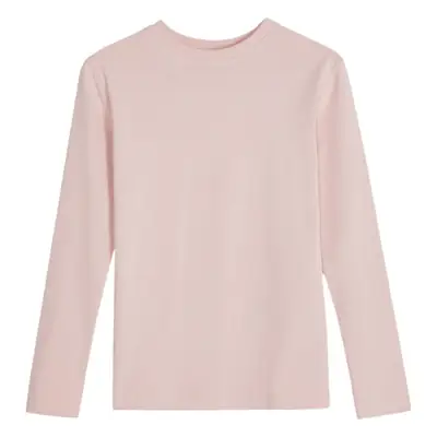 Black Slim Fit Long Sleeve Crew Neck T-Shirt for Women