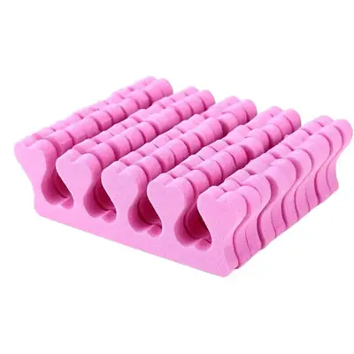 Pink Nail Art Finger Cotton Toe Separator Pair