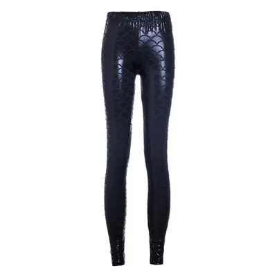 Purple Mermaid Fish Scale Leggings Women