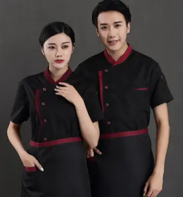 Men Maroon Button-Up Shirt Casual Summer Wear