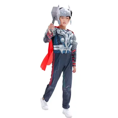 Thor Muscle Costume Kids Halloween Fancy Dress