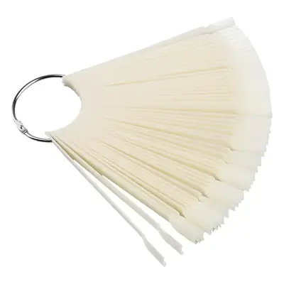 Nail Color Plate Fan Shaped Practice Tool 50 Pcs