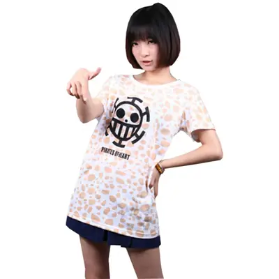 Special-Doctor Trafalgar Rollo Smiley T-Shirt Brown Spotted White