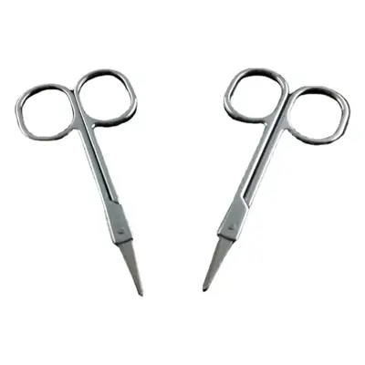 Pointed Eyebrow & Nose Hair Scissors Set