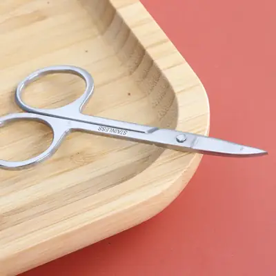 Stainless Steel Makeup Scissors for False Eyelashes & Brows