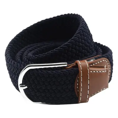 Men's Gray Woven Canvas Belt with Pin Buckle