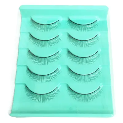 50 Pairs False Eyelash Practice Training Planting Model Head