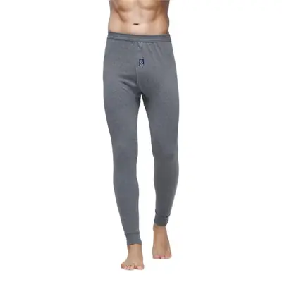 2026 Pure Cotton Autumn Pants for Men, Middle-Aged and Elderly, Loose-Fitting Base Layer Pants, High-Waisted Cotton Thermal Pants, Warm Pants for Autumn and Winter