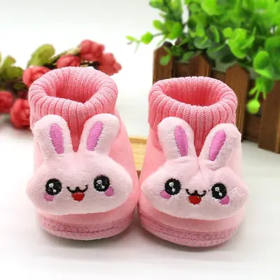 2021 New Baby Shoes Autumn and Winter Three-dimensional Cartoon Cotton Shoes Luokou Toddler Shoes Men's and Women's Children's Shoes