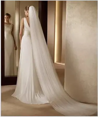 Simple Double Layer 3m Bridal Yarn Tail Soft Yarn