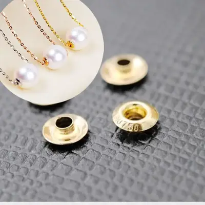 18K Gold Pearl Bead Patch Set for Fashion Accessories