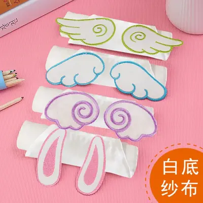 Baby Sweat Towel Angel Wings Embroidery 3-6Yr