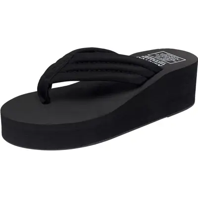DIY summer thick bottom muffin sandals wholesale flip-flops high cotton beach slippers women thick bottom manufacturers