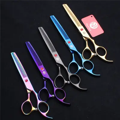 6.5 Inch Colorful Electroplated Pet Grooming Scissors