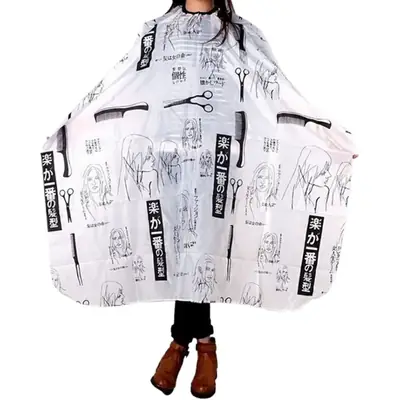 Black Hair Clipper Dress for Men 70x120 Inch